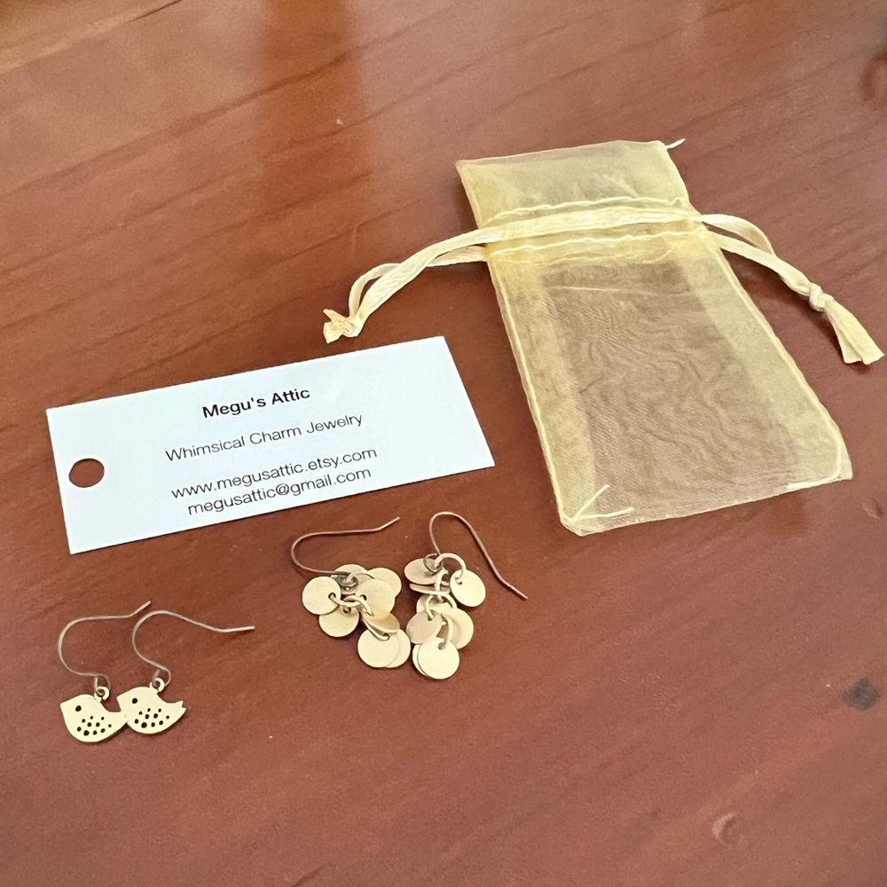 Whimsical Charm Earrings 2pair gold NWT